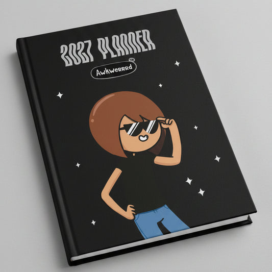 Awkwerrrd Undated Daily Planner (6mos)