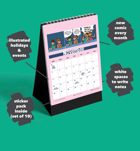 Awkwerrrd Comic Calendar 2020 + Sticker Sheet!