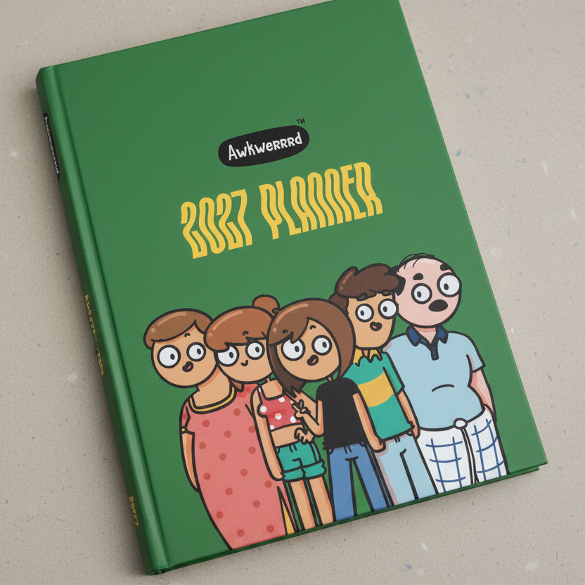 Awkwerrrd Undated Daily Planner (6mos)