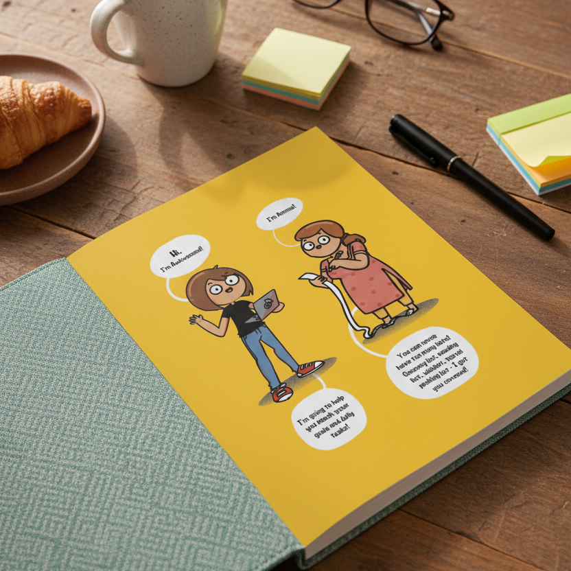 Awkwerrrd Undated Daily Planner (6mos)