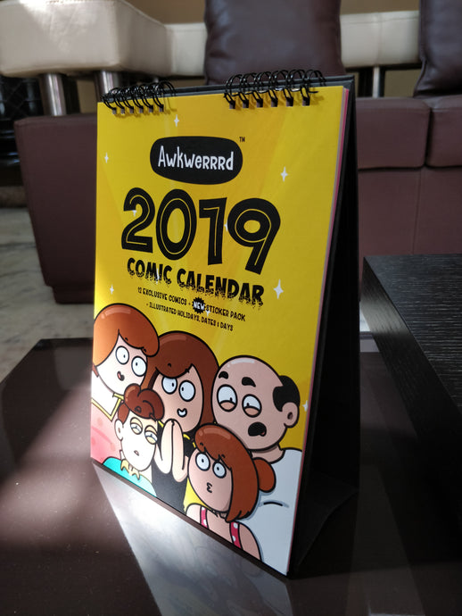 Awkwerrrd Comic Calendar 2019 + Sticker Sheet!