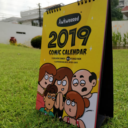 Awkwerrrd Comic Calendar 2019 + Sticker Sheet!