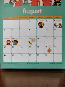 Awkwerrrd Comic Calendar 2019 + Sticker Sheet!