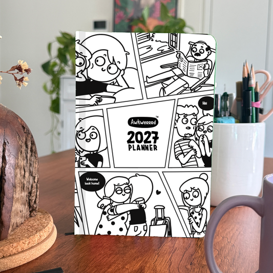 Awkwerrrd Undated Planner | Comic Panels
