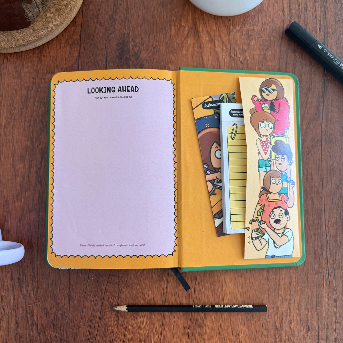 Awkwerrrd Undated Planner | Comic Panels