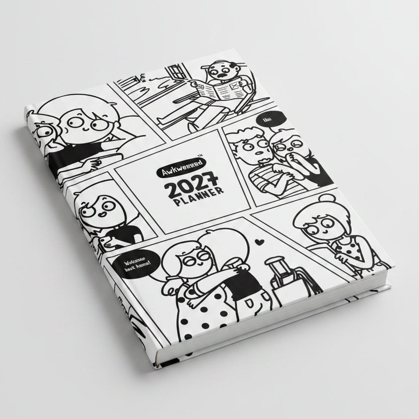 Awkwerrrd Undated Daily Planner (6mos)