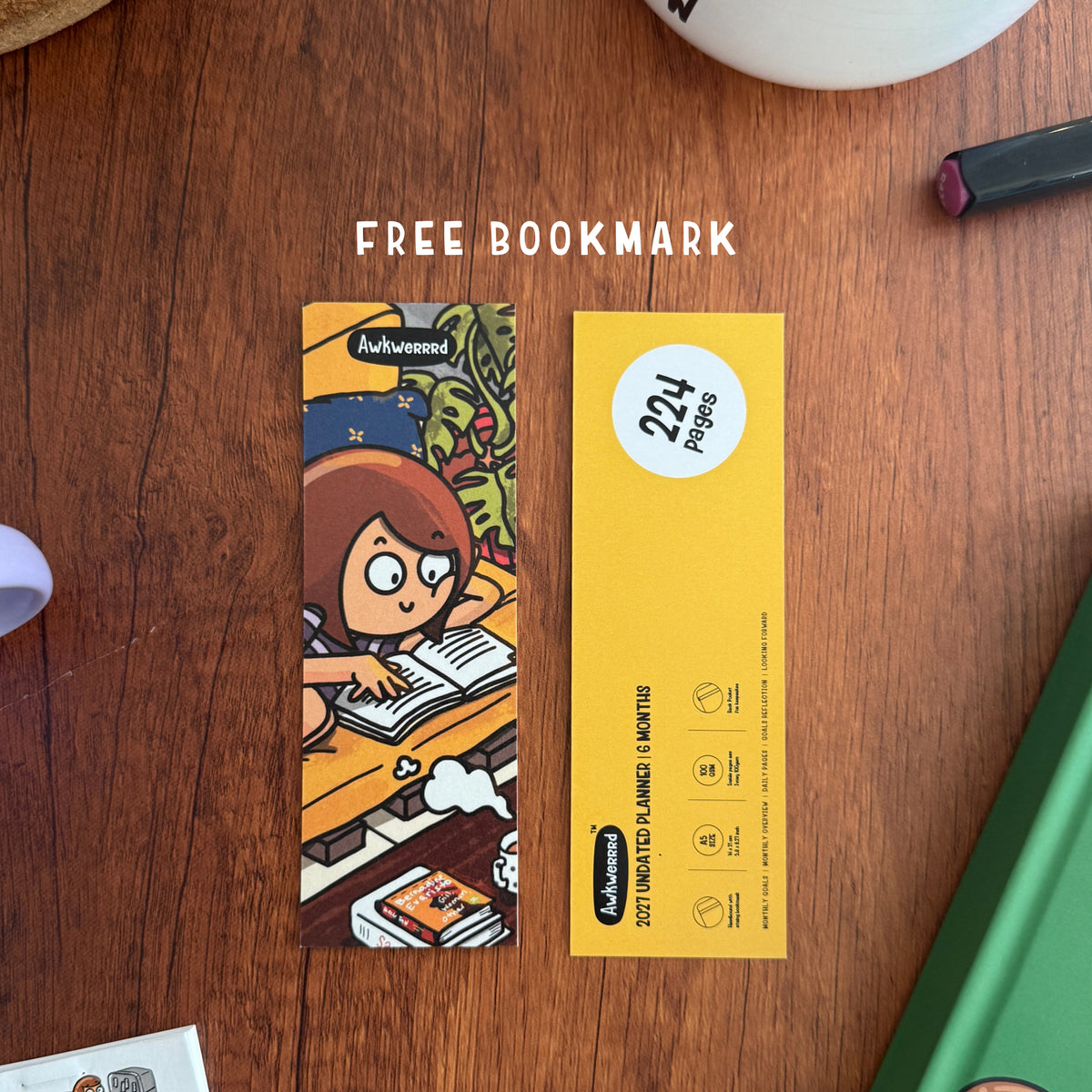 Awkwerrrd Undated Planner | Comic Panels