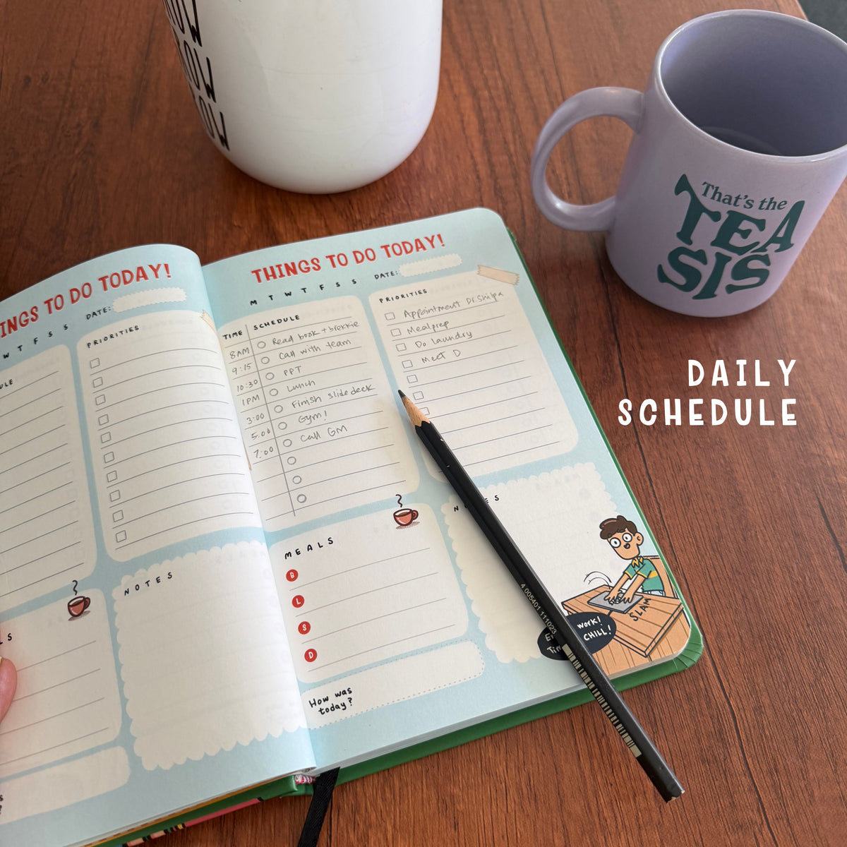 Awkwerrrd Undated Planner | Comic Panels