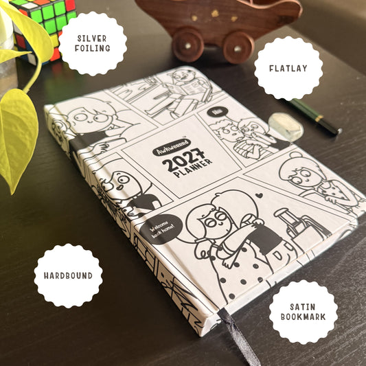 Awkwerrrd Undated Planner | Comic Panels