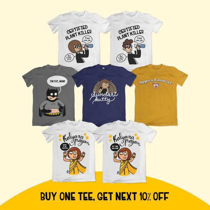 Buy 1 tee get next 10% off