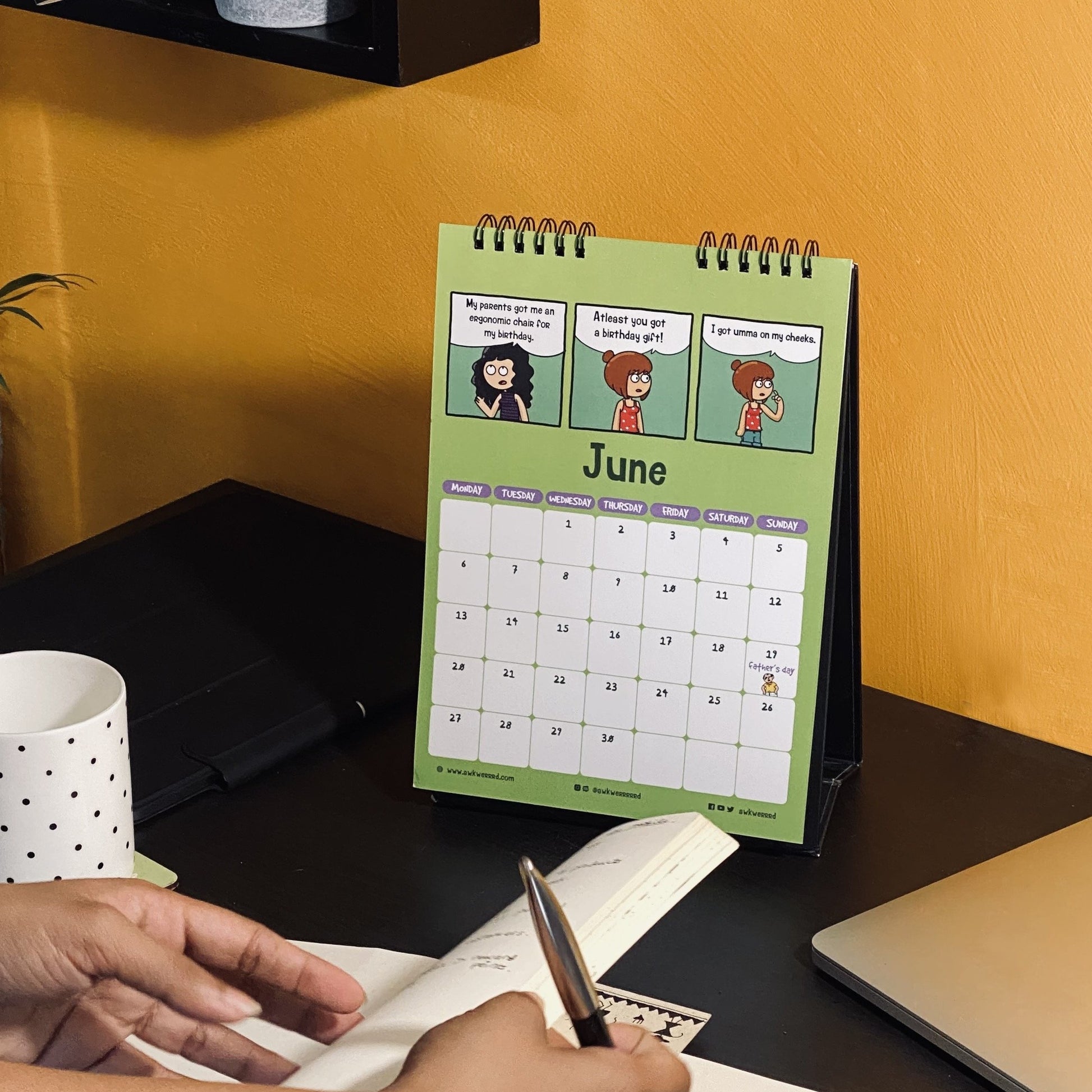 Awkwerrrd Comic Calendar 2022 + Sticker Sheet! - Awkwerrrd