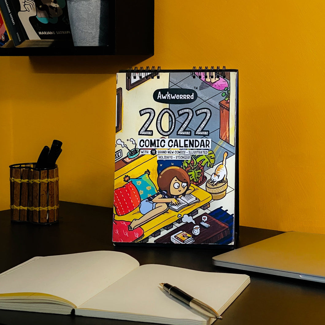 Awkwerrrd Comic Calendar 2022 + Sticker Sheet! - Awkwerrrd