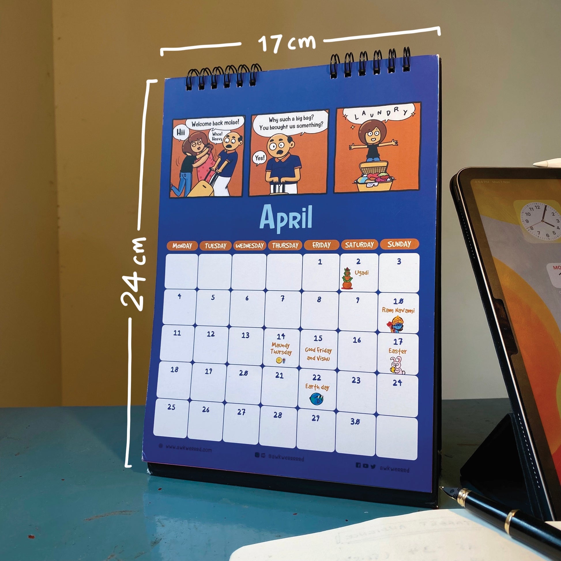 Awkwerrrd Comic Calendar 2022 + Sticker Sheet! - Awkwerrrd